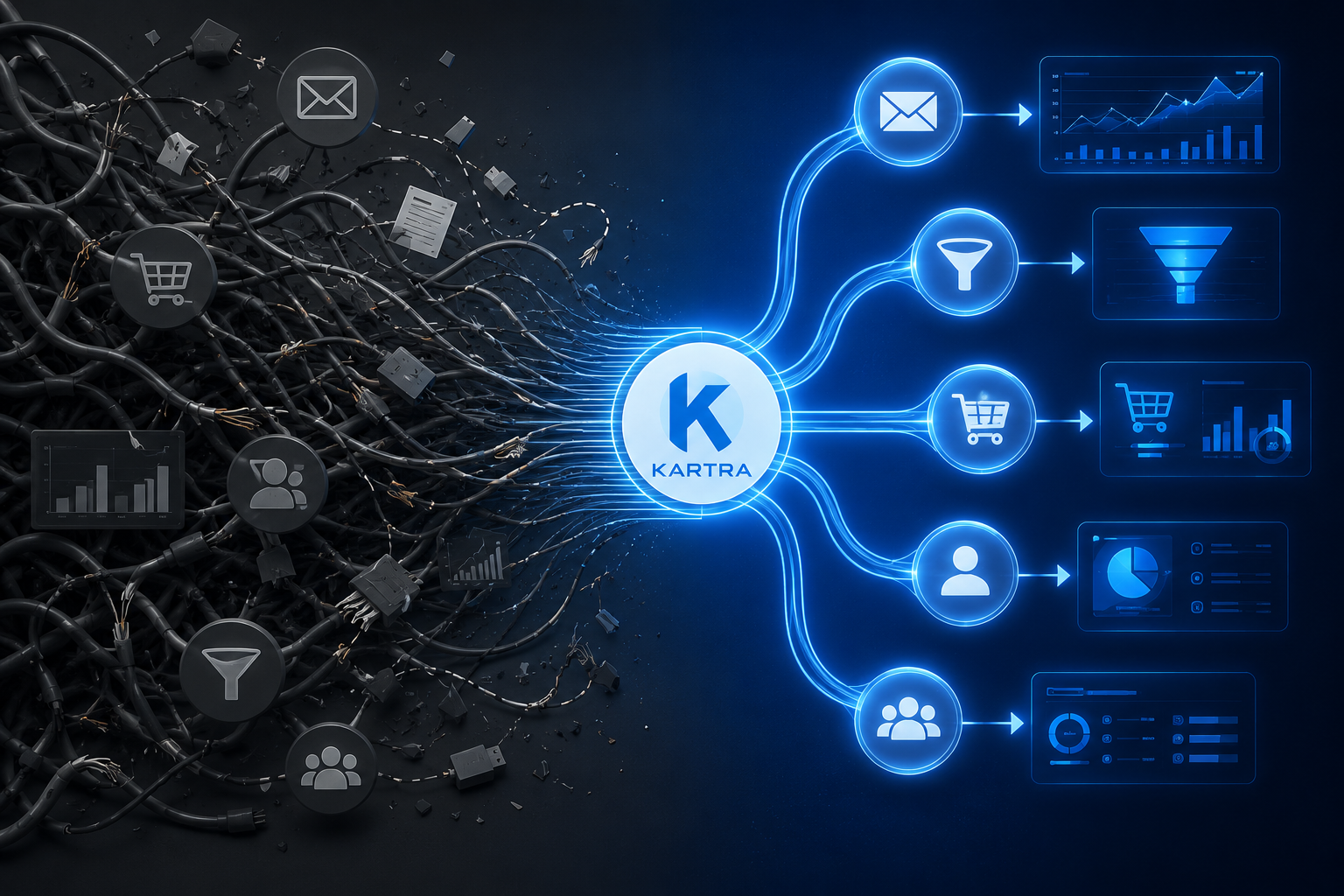 Kartra single dashboard replacing fragmented marketing tool stack