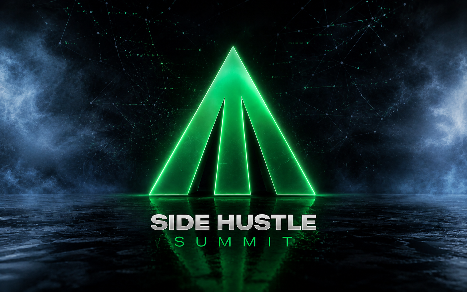 Side Hustle Summit 2026 logo with event structure visual
