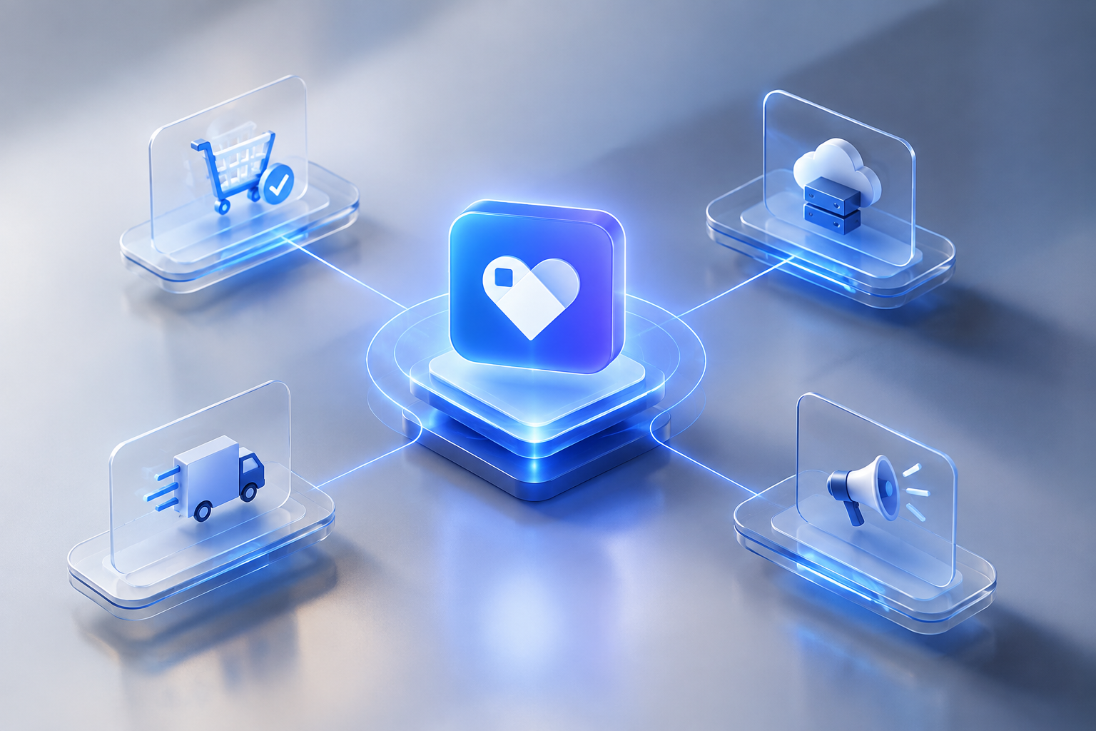 Digital storefront infrastructure representing Payhip checkout and delivery system